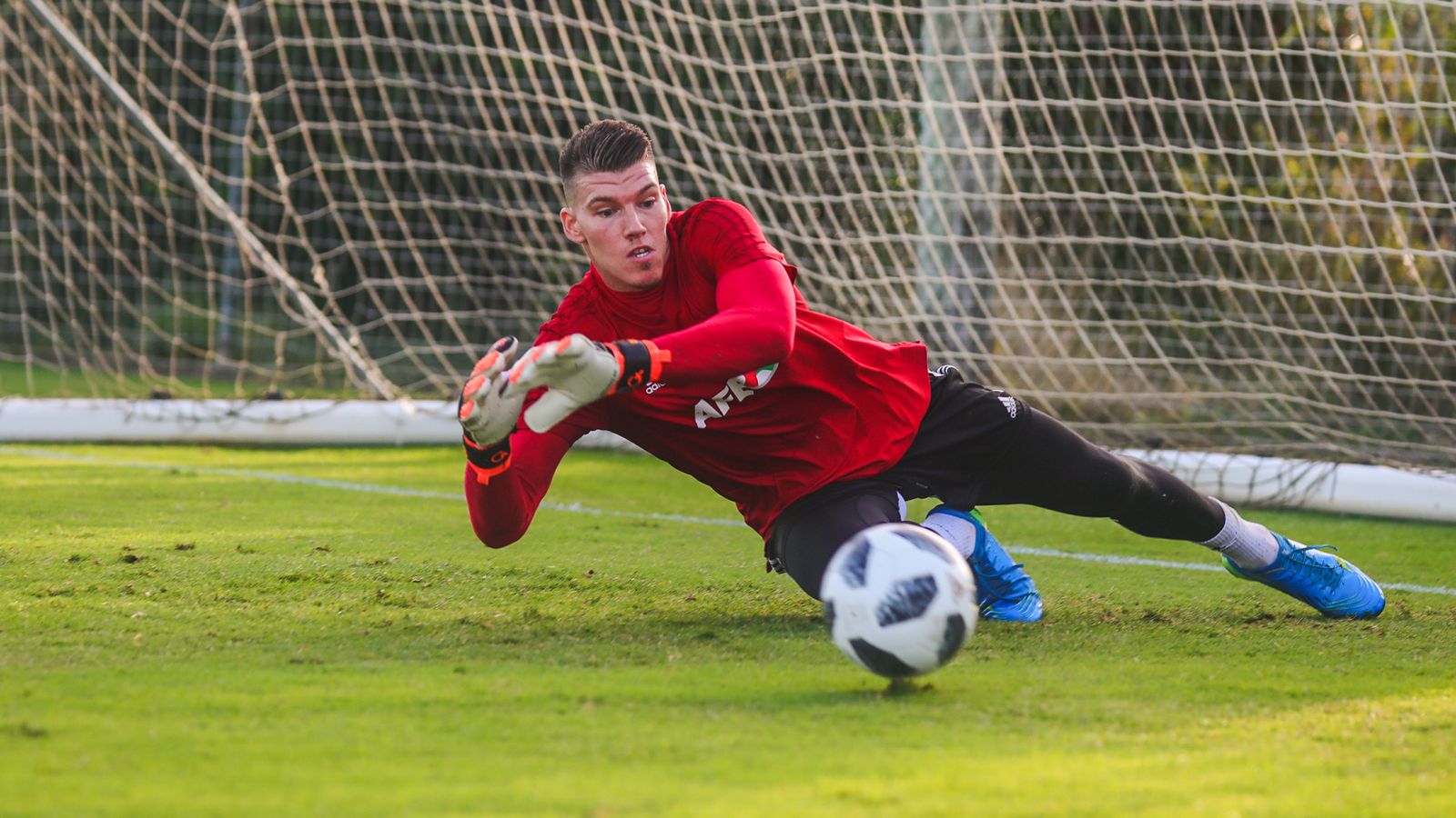 Isaac Becerra, en un de los entrenamientos de las Sesiones AFE.