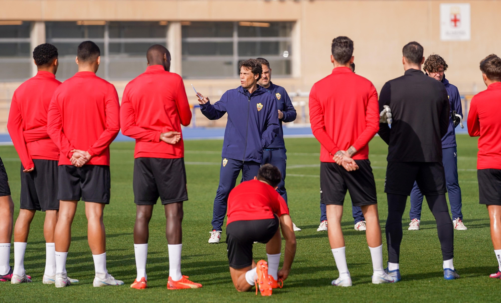 El vilasarense, en el entrenamiento del martes