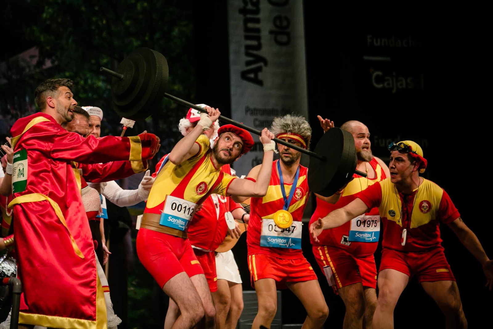 la chirigota "pasando Olímpicamente"