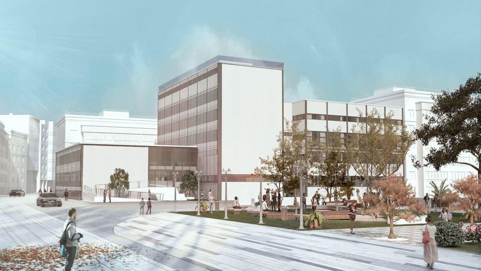 Así quedará la fachada del hotel