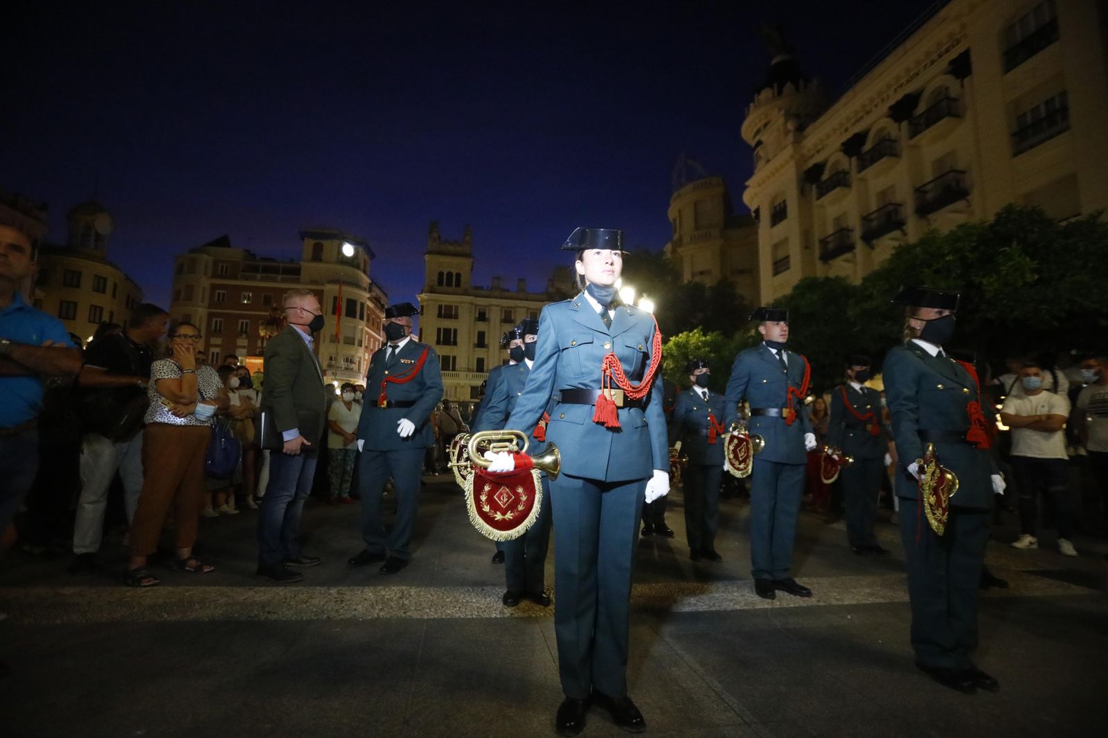 La retreta militar en Córdoba, en fotografías