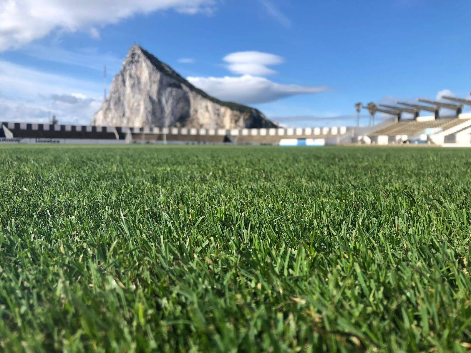 El césped del Municipal, a punto para la pretemporada.