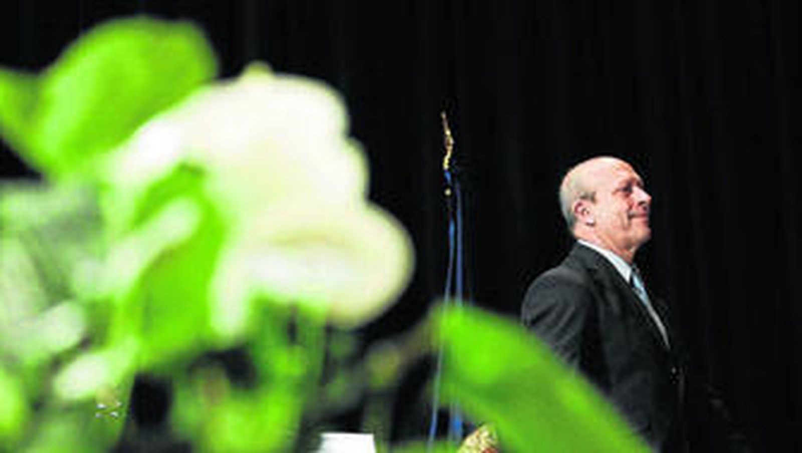 José Ignacio Wert, ayer en Madrid, durante la toma de posesión del nuevo rector de la UNED.