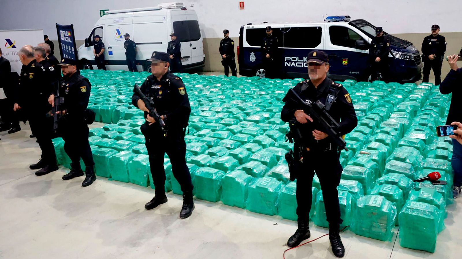 El mayor alijo de cocaína de España en Algeciras, el 14 de octubre de 2024.