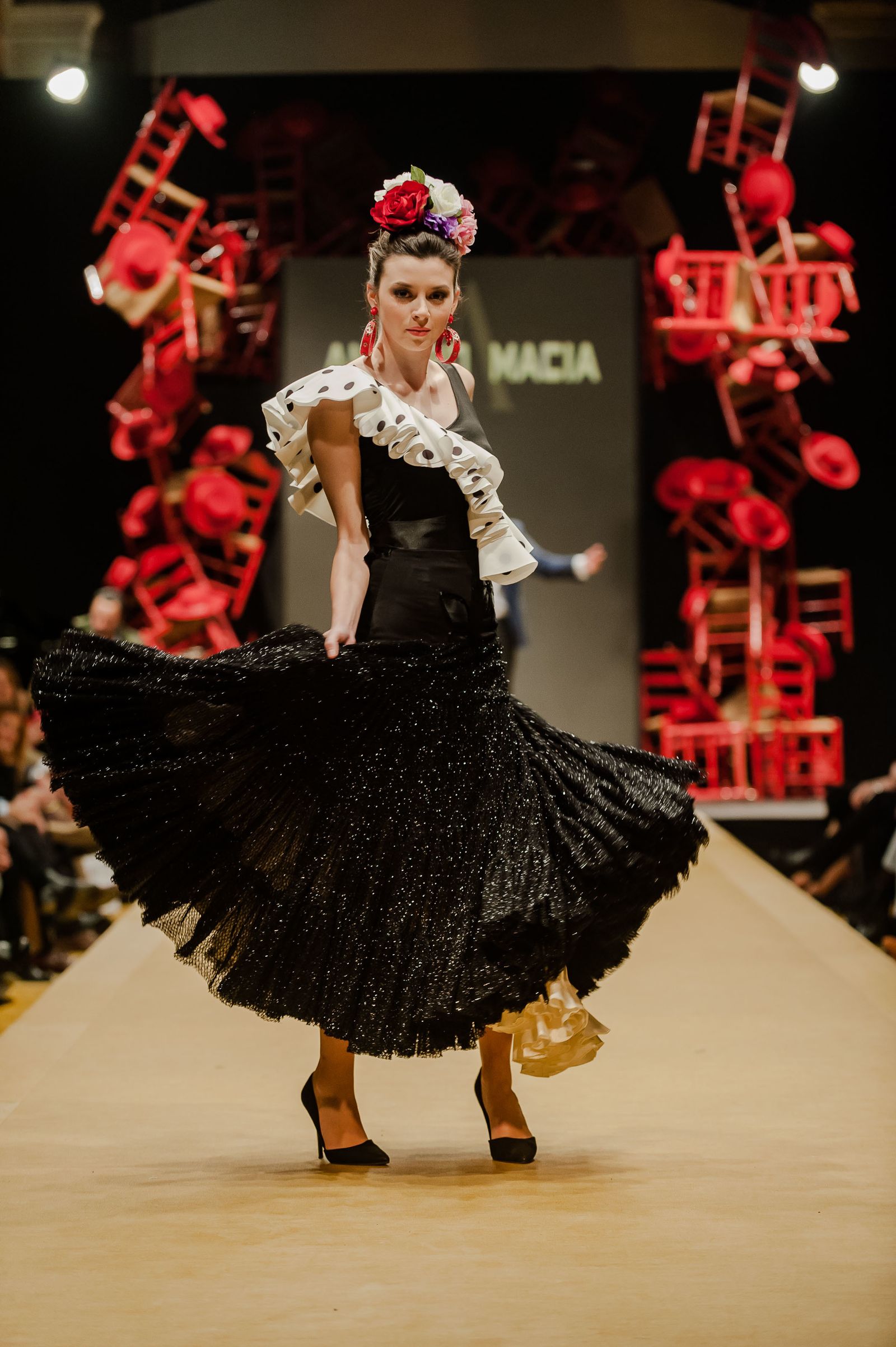 Pasarela Flamenca Jerez 2019: Amparo Maciá, fotos del desfile