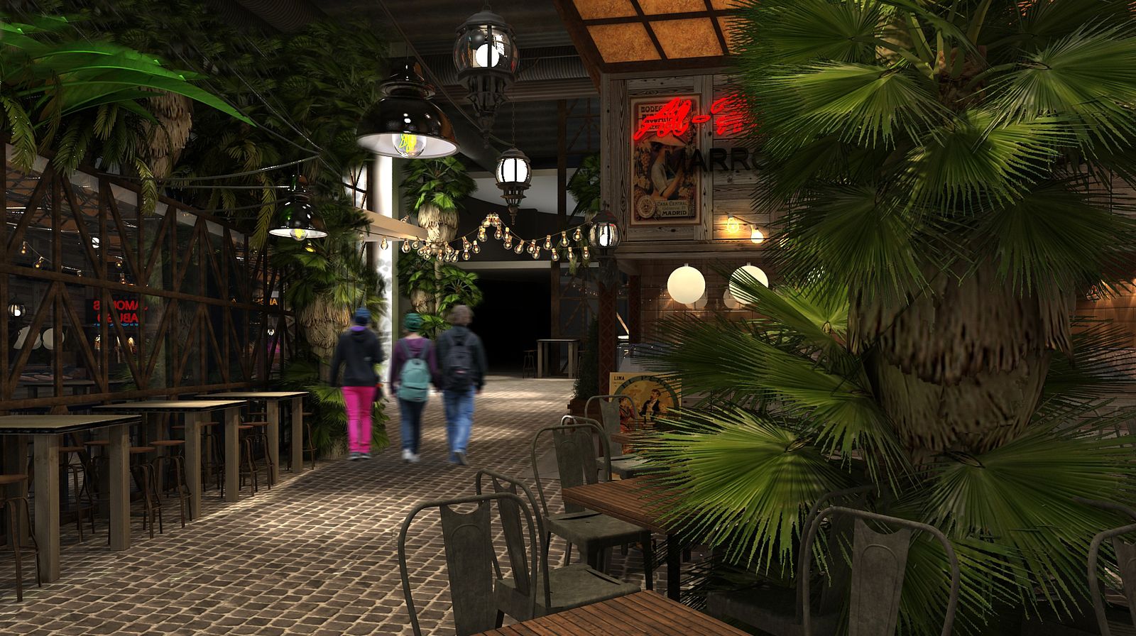 Las imágenes de cómo será el mercado gastronómico de Chiclana