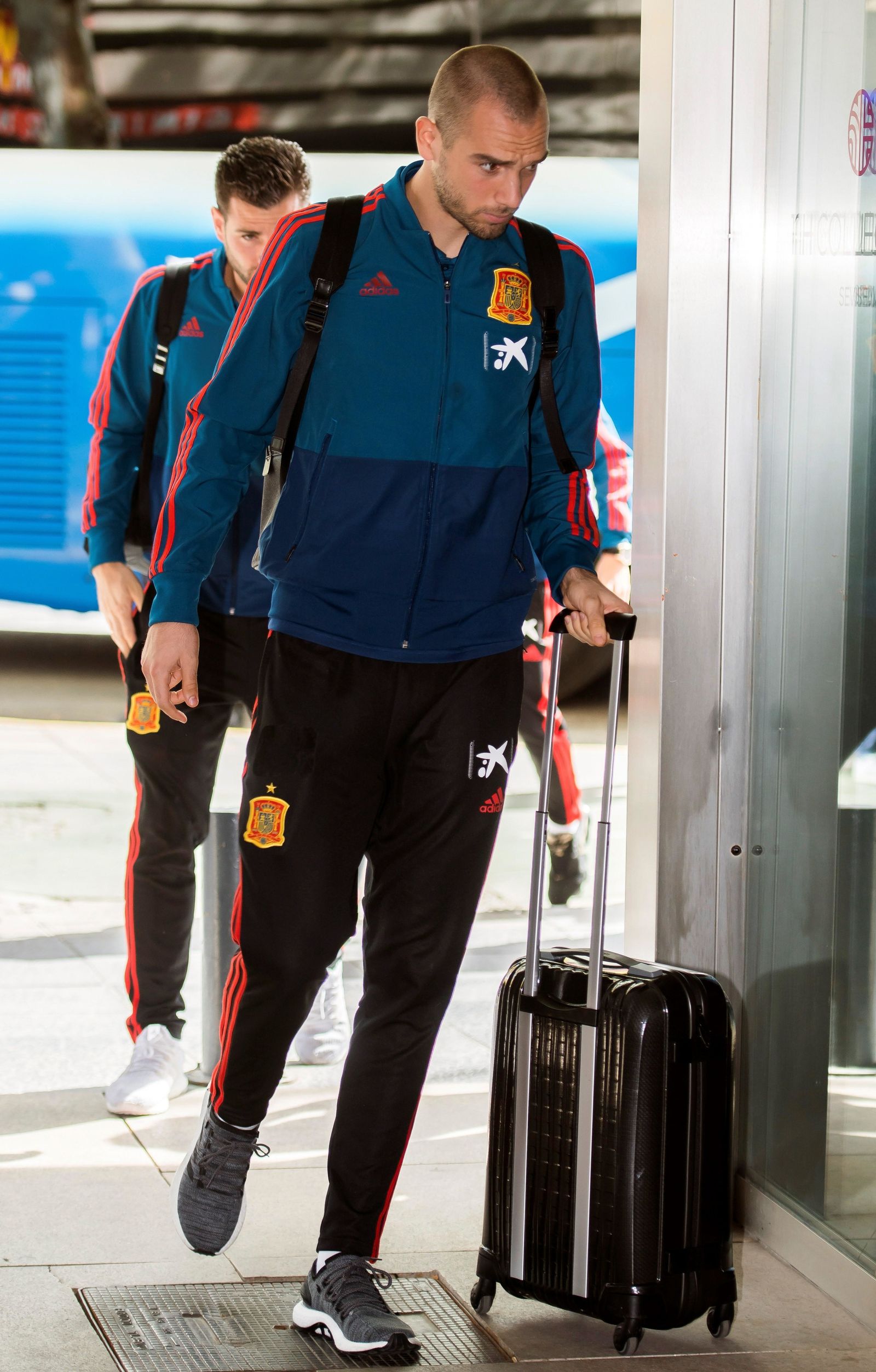 Imágenes de la llegada de la selección española a Sevilla