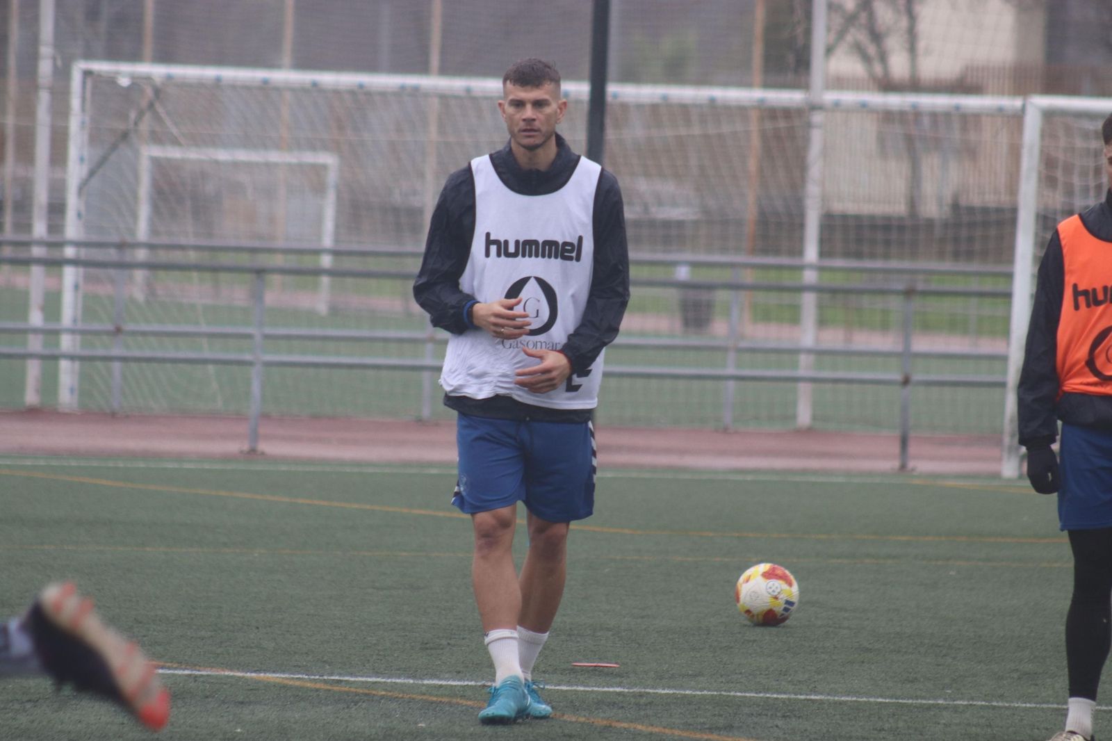 El italiano Samuele Longo, en el entrenamiento de esta mañana en La Granja.