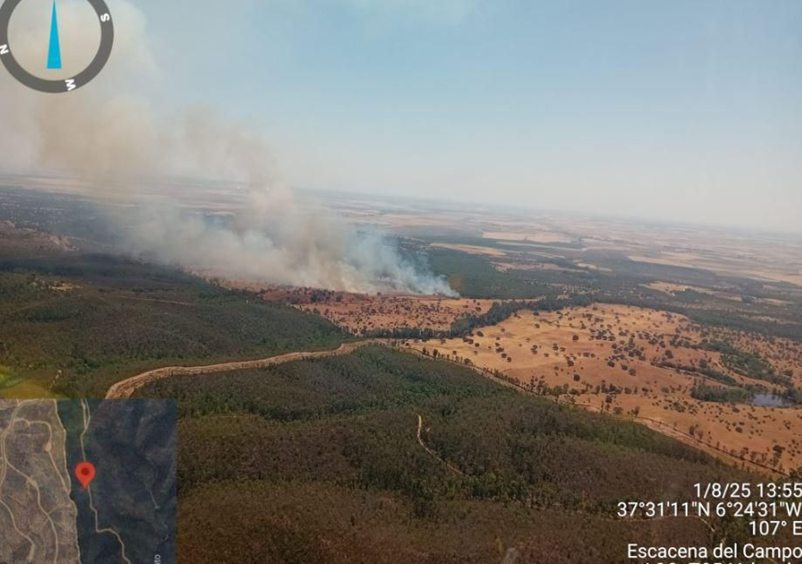 Incendio en Escacena del Campo.