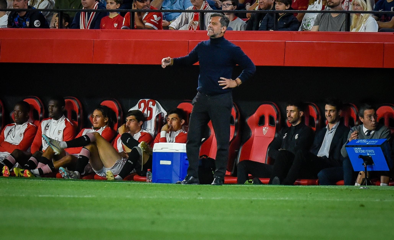 Quique, en un momento del encuentro ante el Granada.