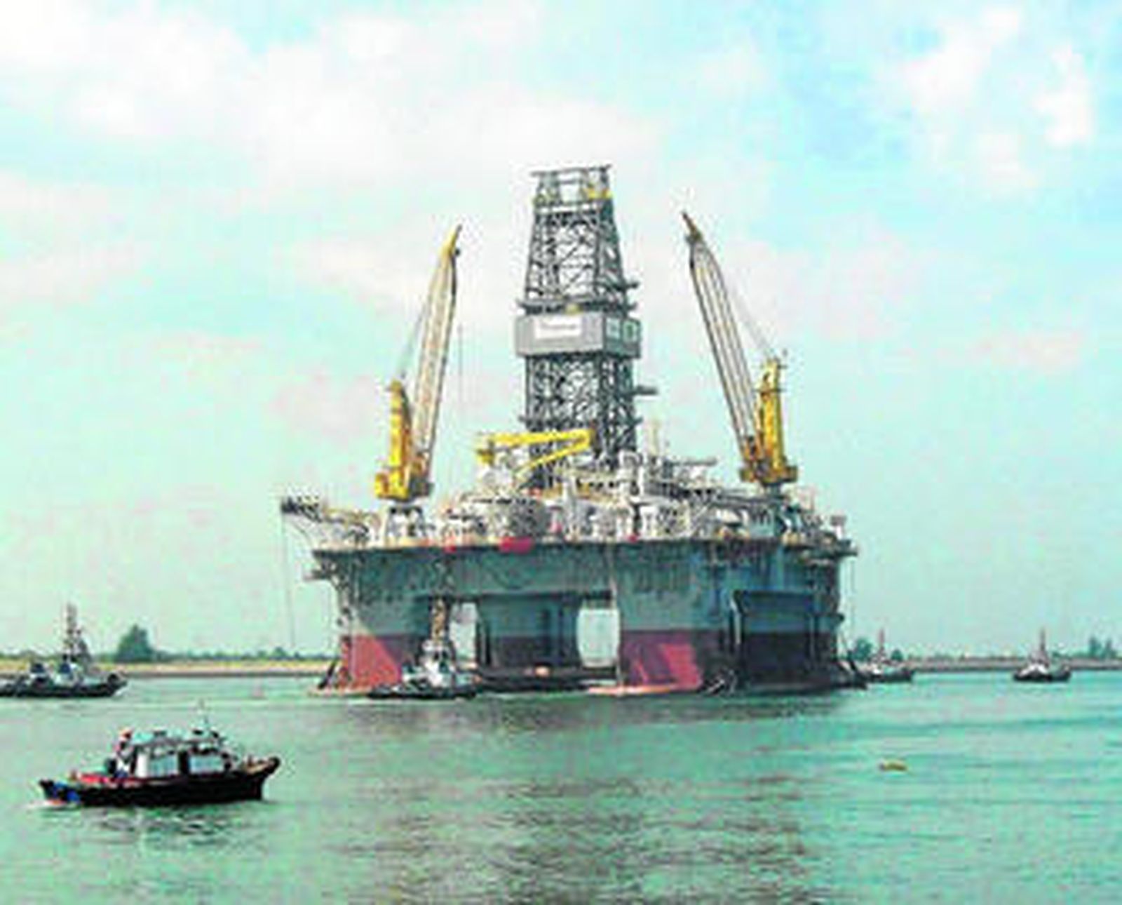 Plataforma petrolífera situada en la costa de Luisiana.