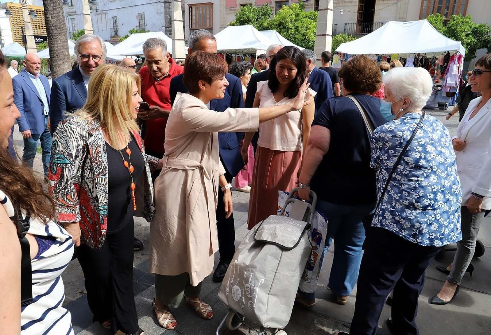 Visita a Jerez de Isabel Rodríguez, ministra de Política Territorial y portavoz del Gobierno