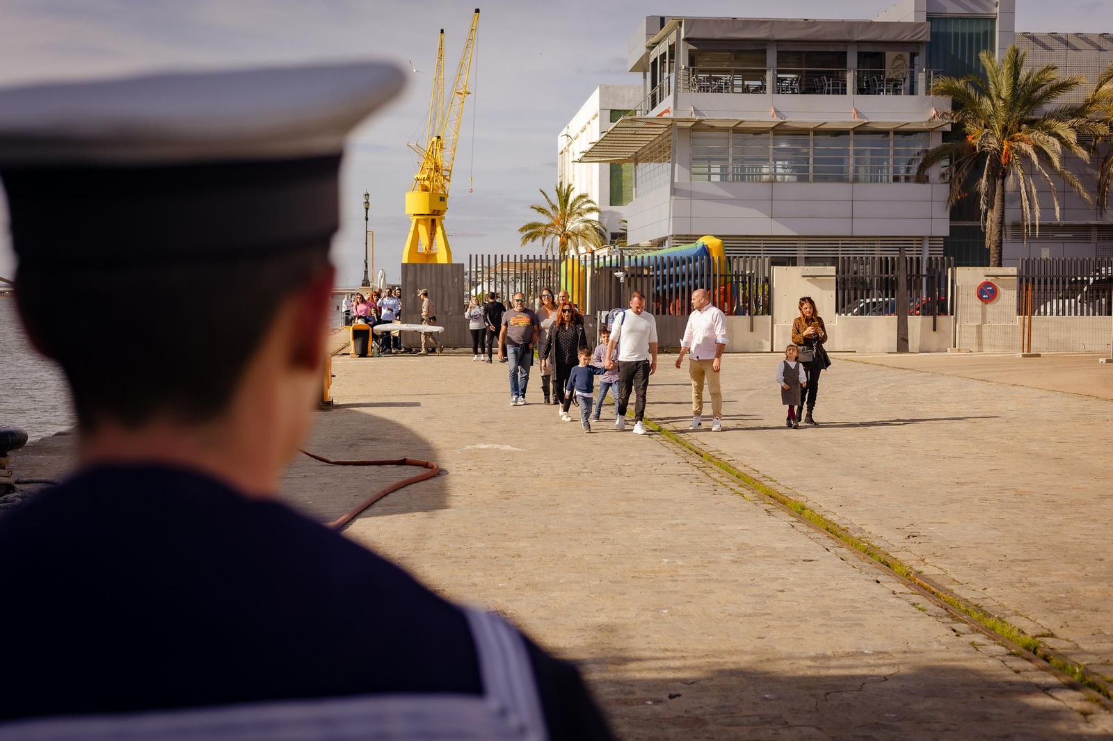 Imágenes del patrullero Centinela en el Muelle de Levante