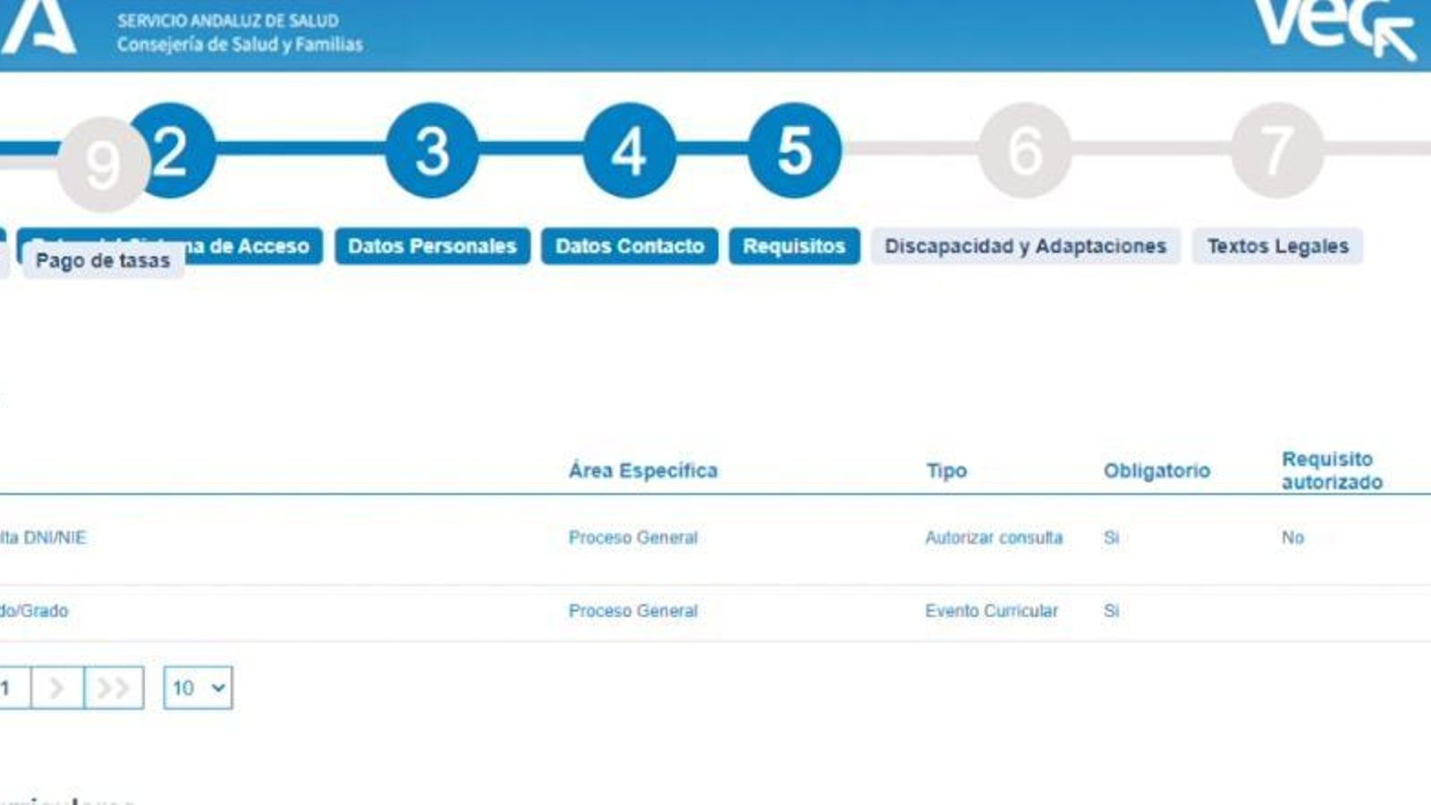 El solicitante deberá tener previamente subido tanto su DNI como sus títulos universitarios.