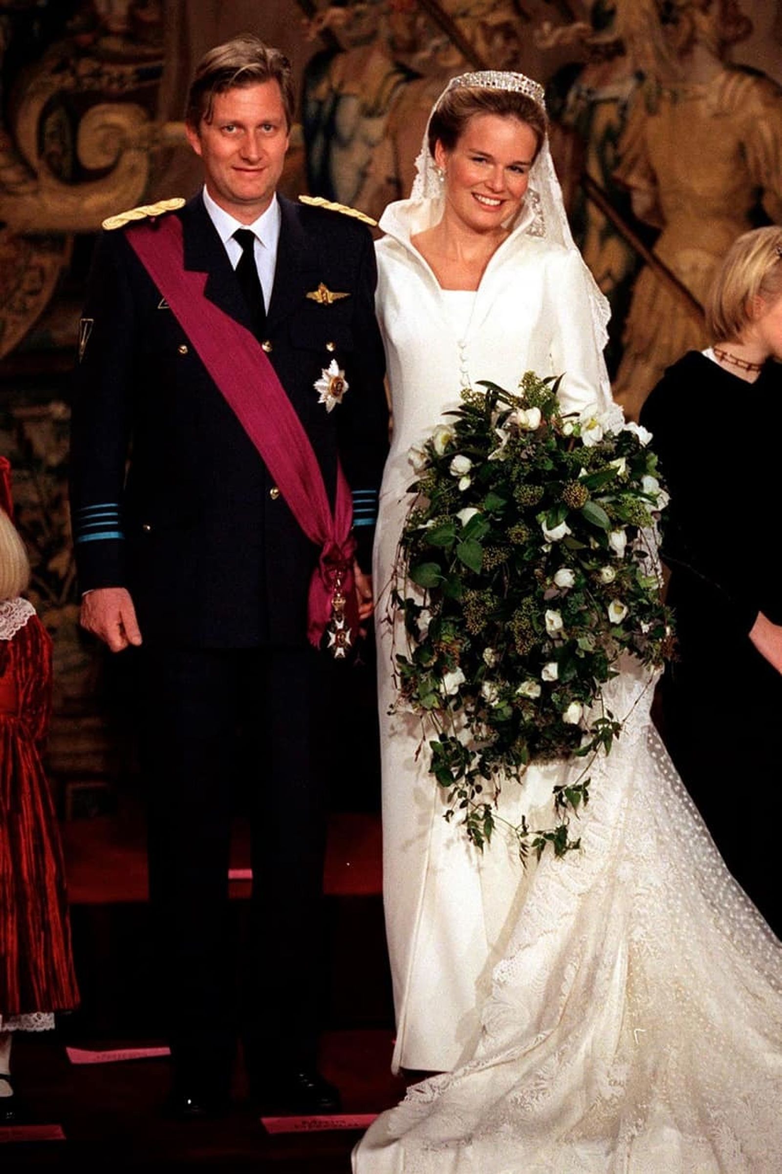 Felipe y Matilde, en su boda.