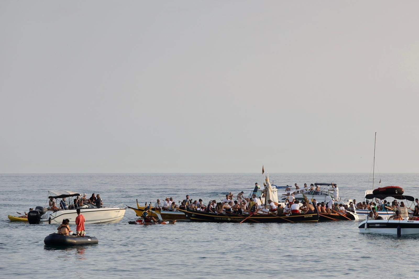 La procesión de la Virgen del Carmen en El Palo y Pedregalejo, en fotos