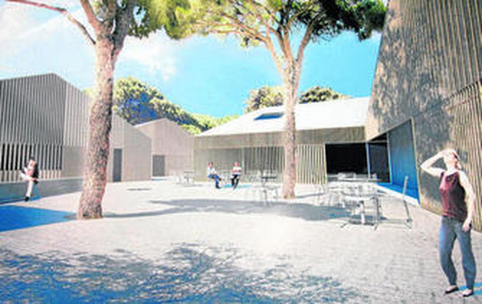 Recreación de una de las zonas del poblado de Sancti Petri.