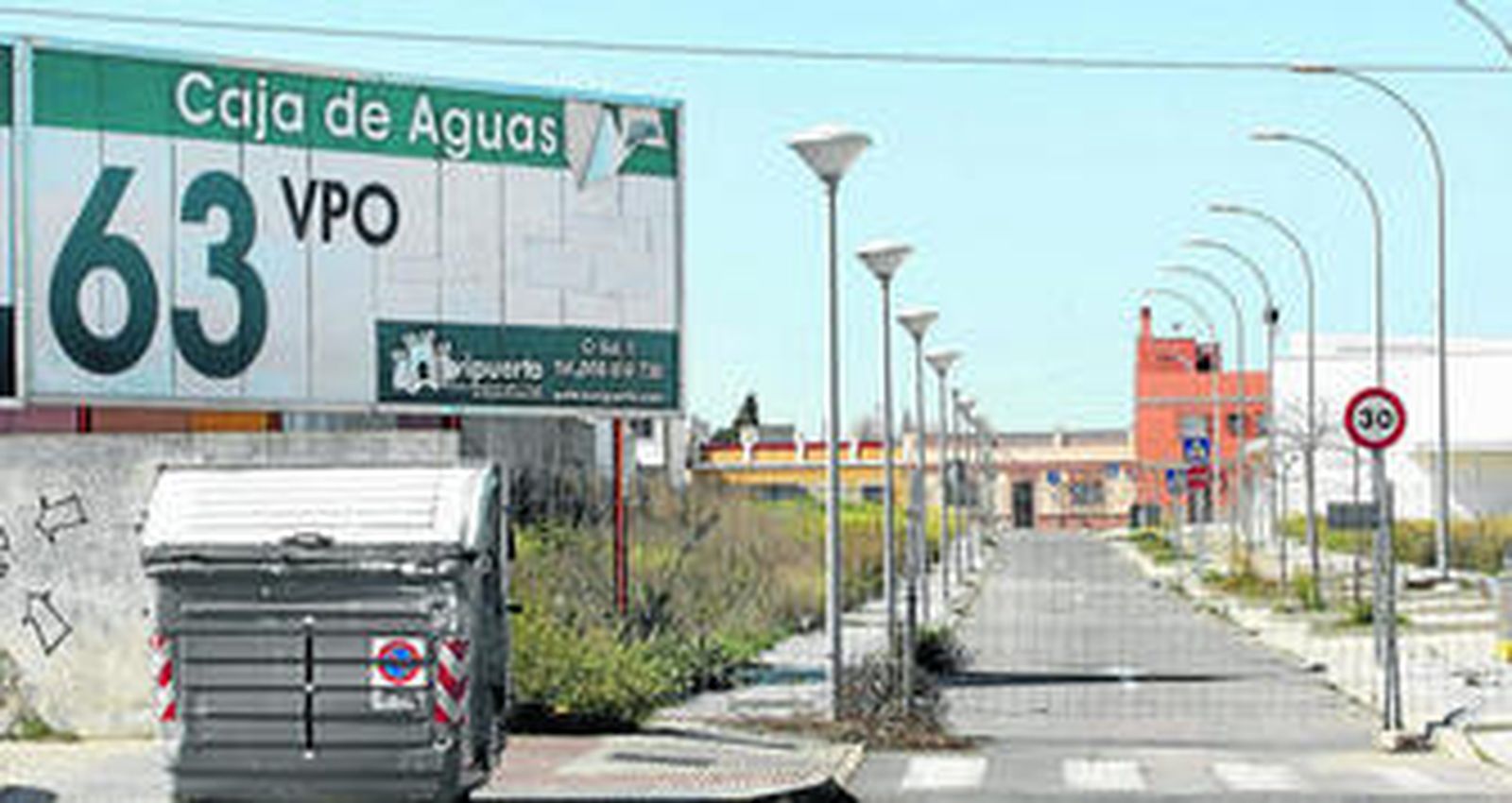 Los terrenos municipales de Caja de Aguas, en  los que está previsto construir la promoción de viviendas en régimen de cooperativa.