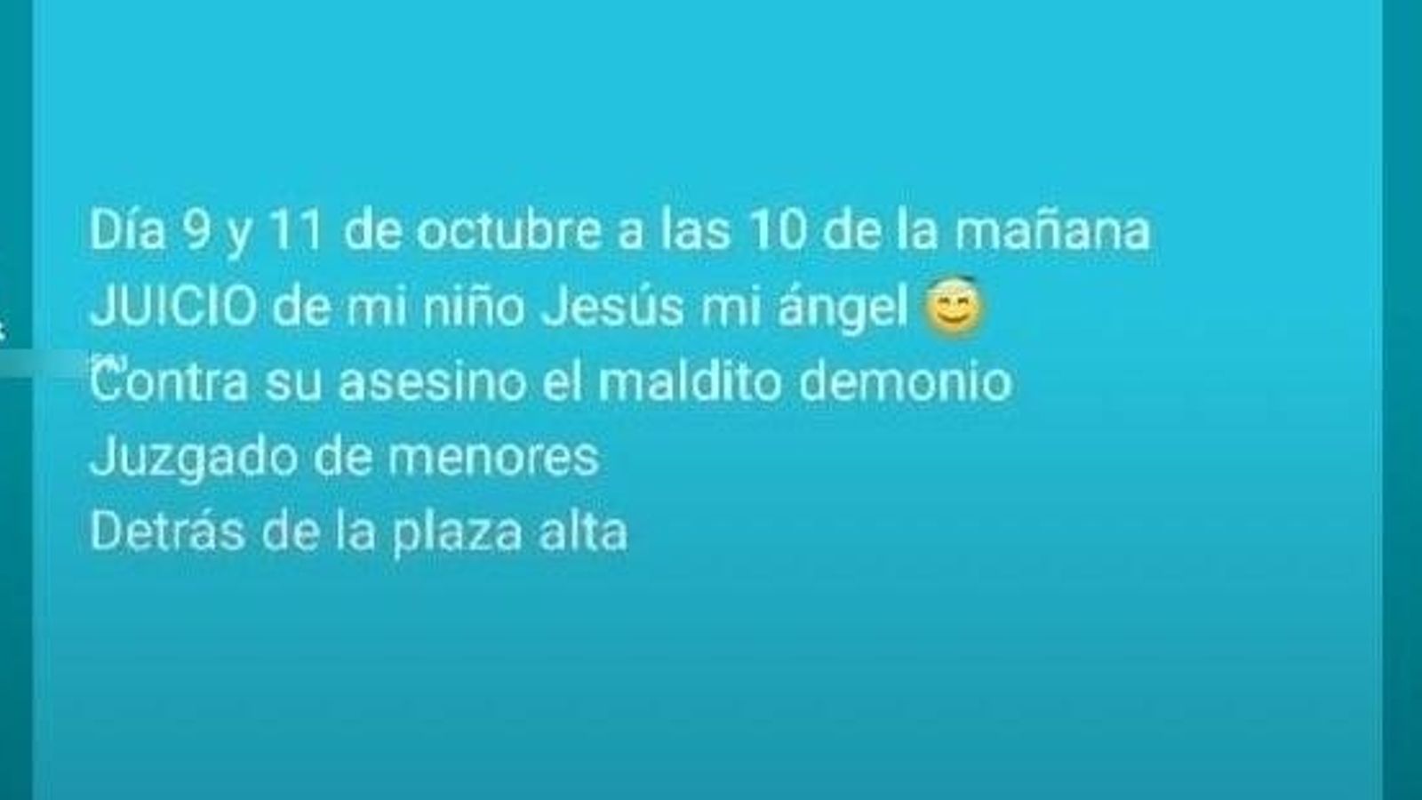 Convocatoria para pedir justicia por Jesús Maya, publicada en la red social Tik Tok.