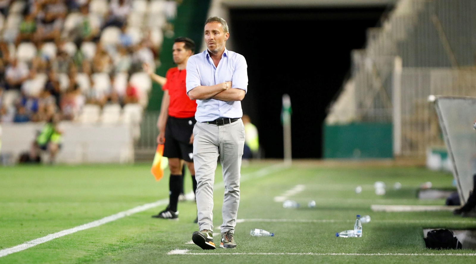 Óscar Cano, en un momento del Córdoba CF - Deportivo en El Arcángel. Óscar Cano, en un momento del Córdoba CF - Deportivo en El Arcángel.