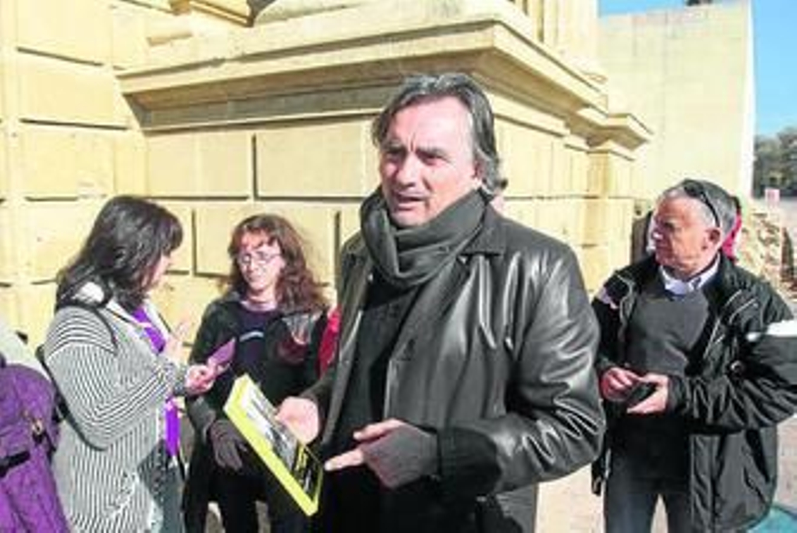 Ortega, en una acto de Podemos.