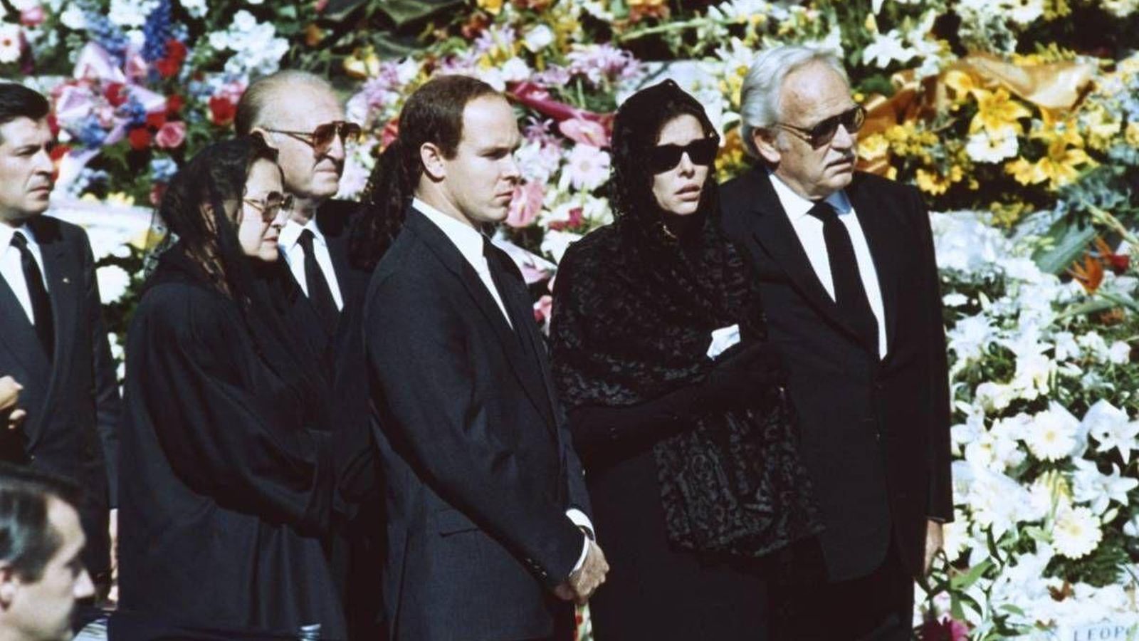 Funeral de Stefano Casiraghi el 6 de octubre de 1990 en el Principado.