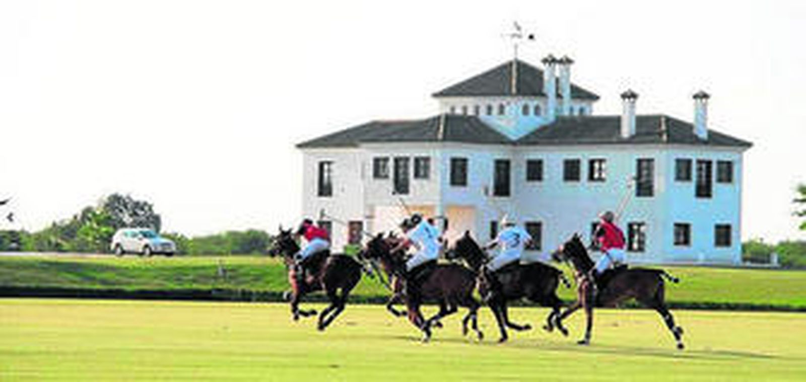 Imagen del partido que sirvió para inaugurar oficialmente el Club Polo del Sol.