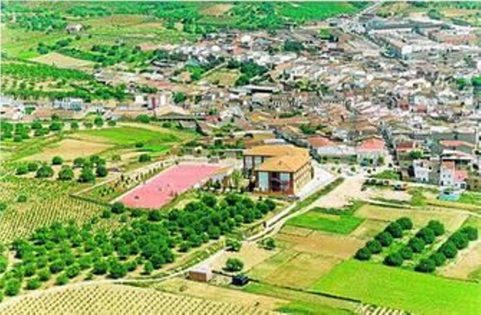 Vista aérea del término de Bonares.