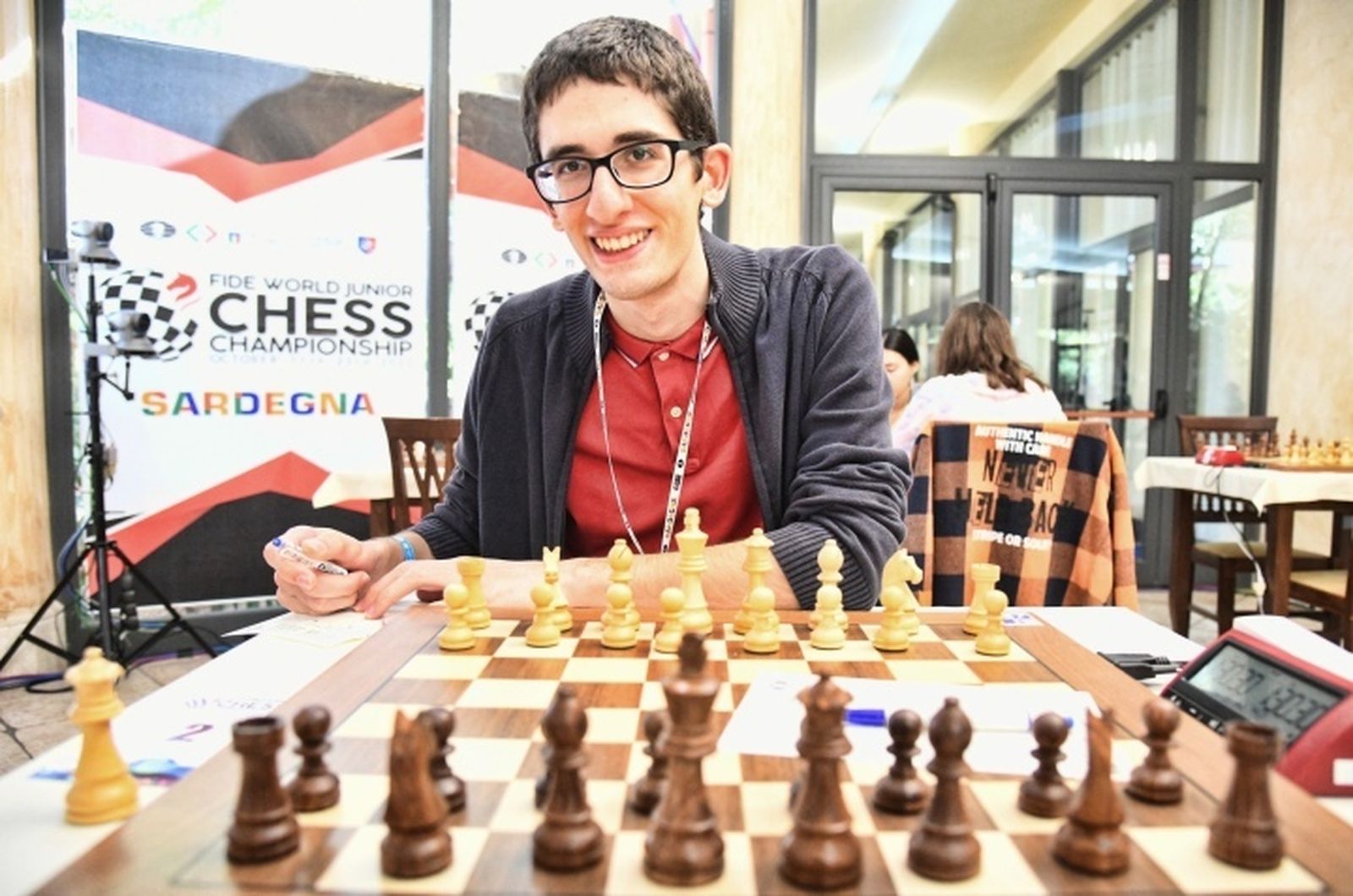 Una imagen del ajedrecista del Villa de La Zubia en el Mundial
