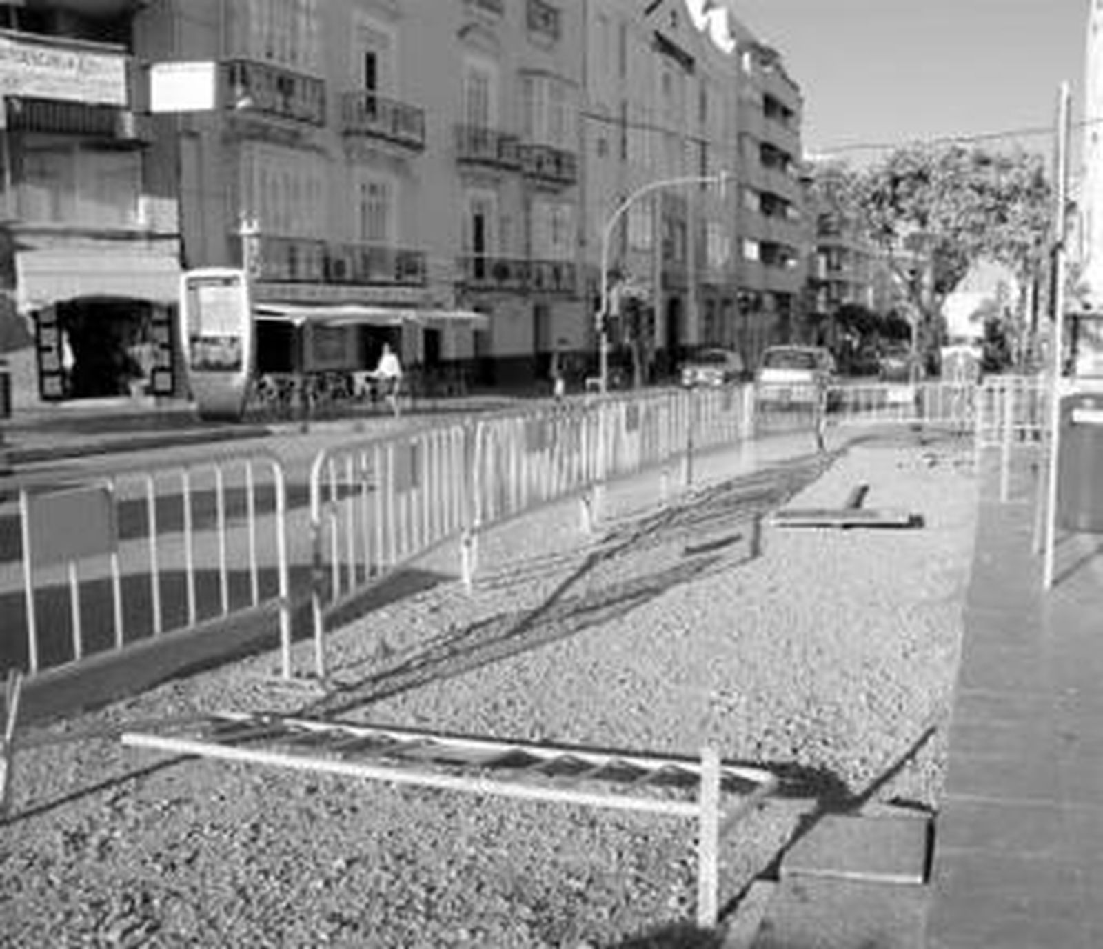 Aspecto del tramo de Real afectado por la avería del último jueves.