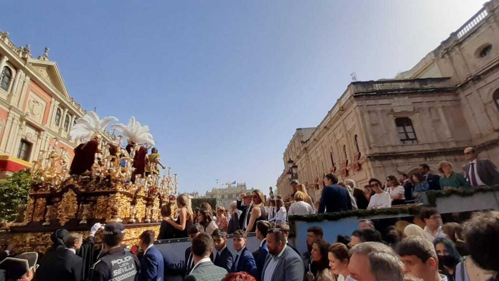 Jesús Despojado, en los palcos.