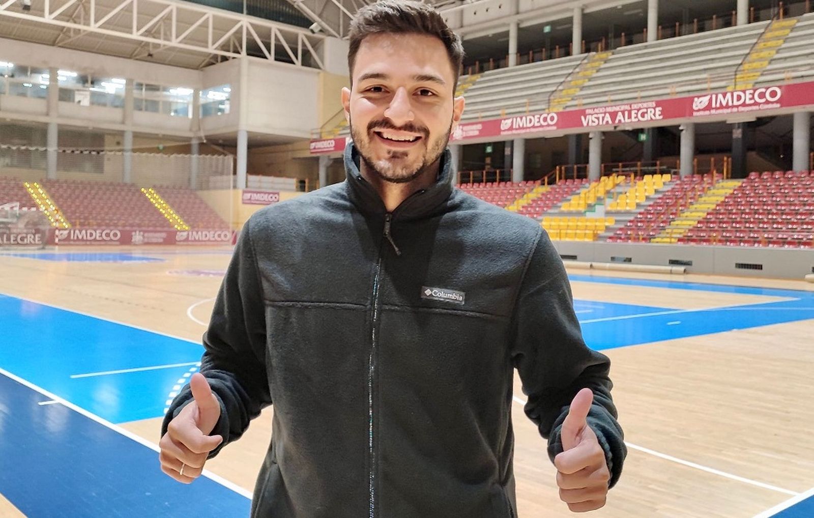 Andrei Luthke, antes de su primer entrenamiento en Vista Alegre.