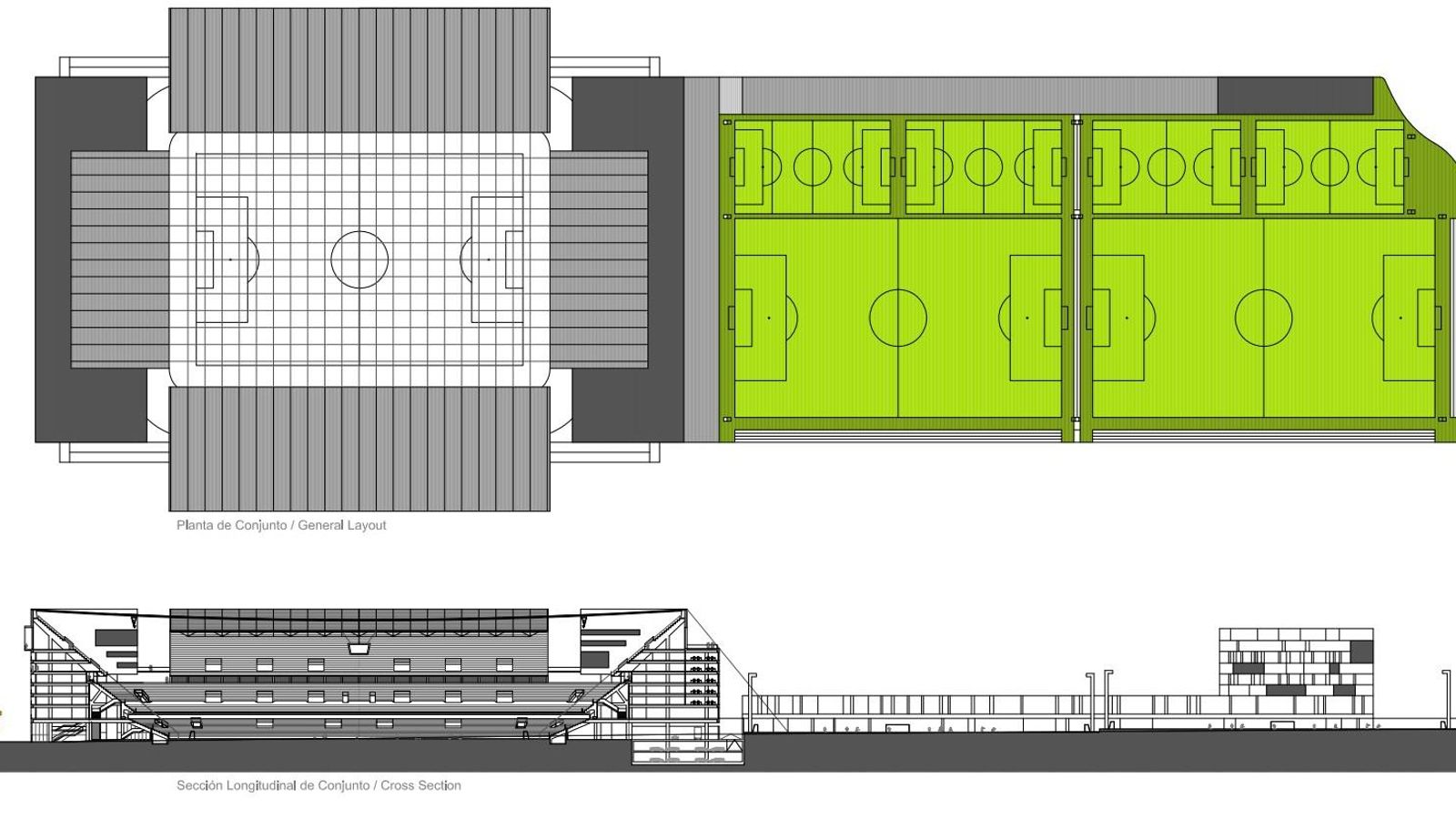 Ordenación de la ciudad deportiva.
