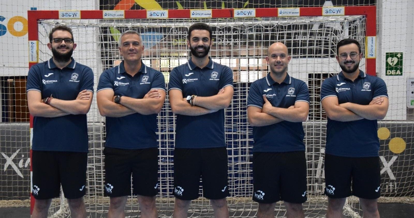 Los miembros del cuerpo técnico que acompañarán a Paco Bustos en el Ángel Ximénez.