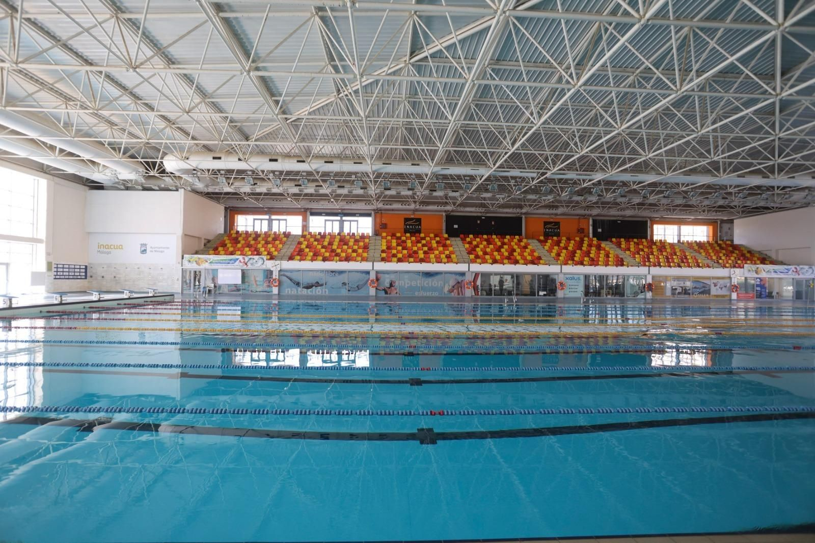 La reapertura de la piscina de 50 metros de Inacua, en imágenes
