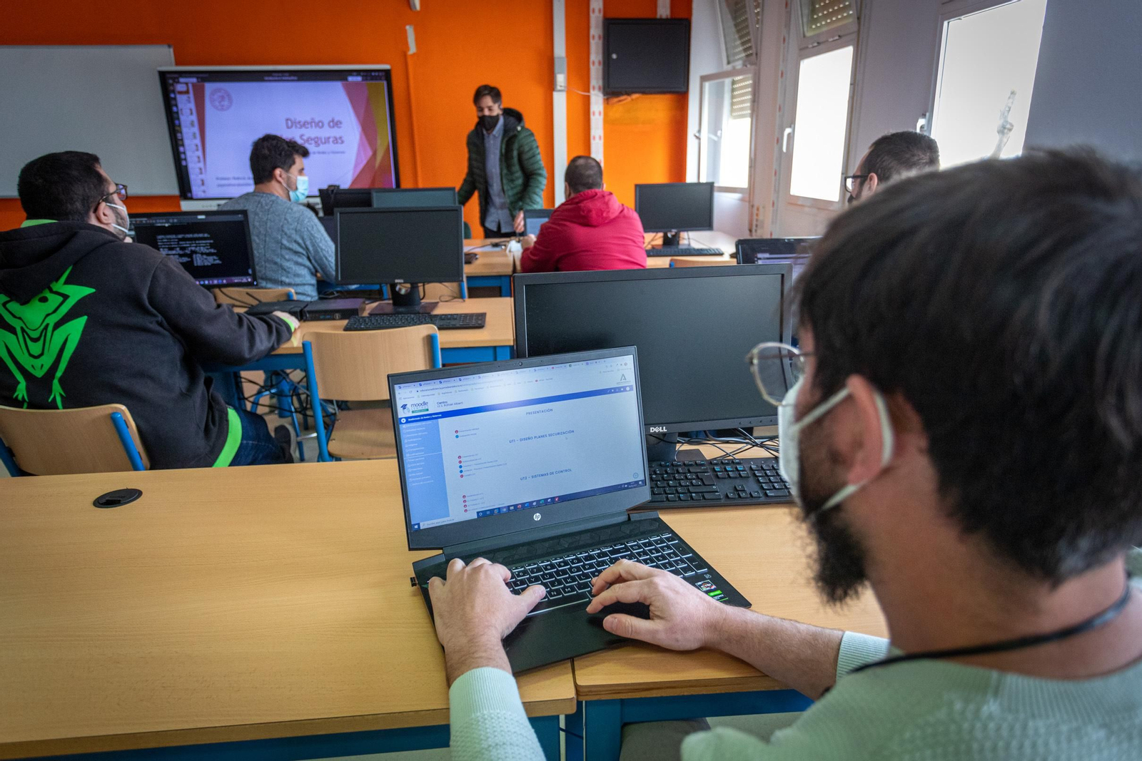 Un aula del IES Rafael Alberti de Cádiz.