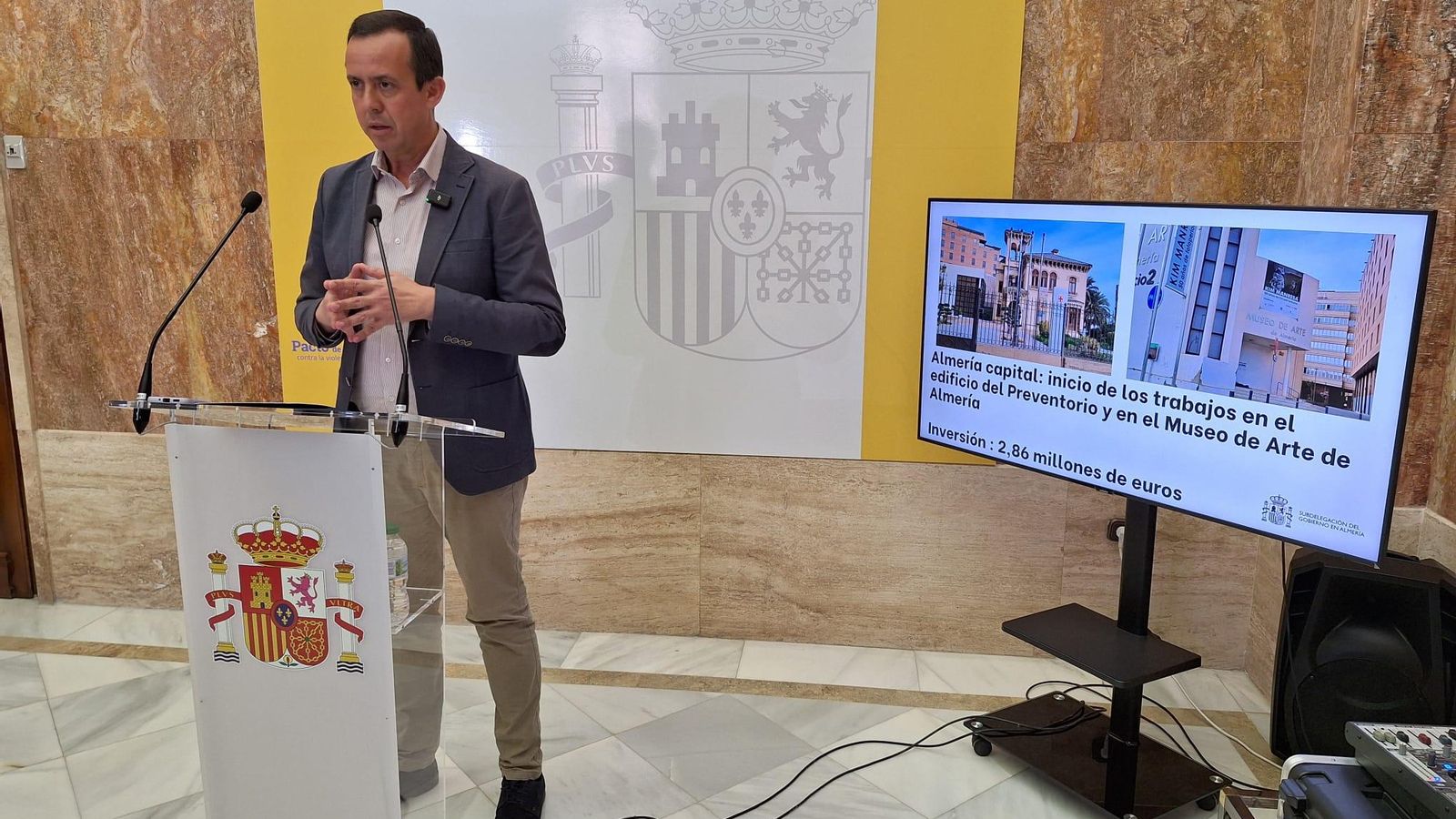 El subdelegado del Gobierno ha presentado los proyectos para la provincia.