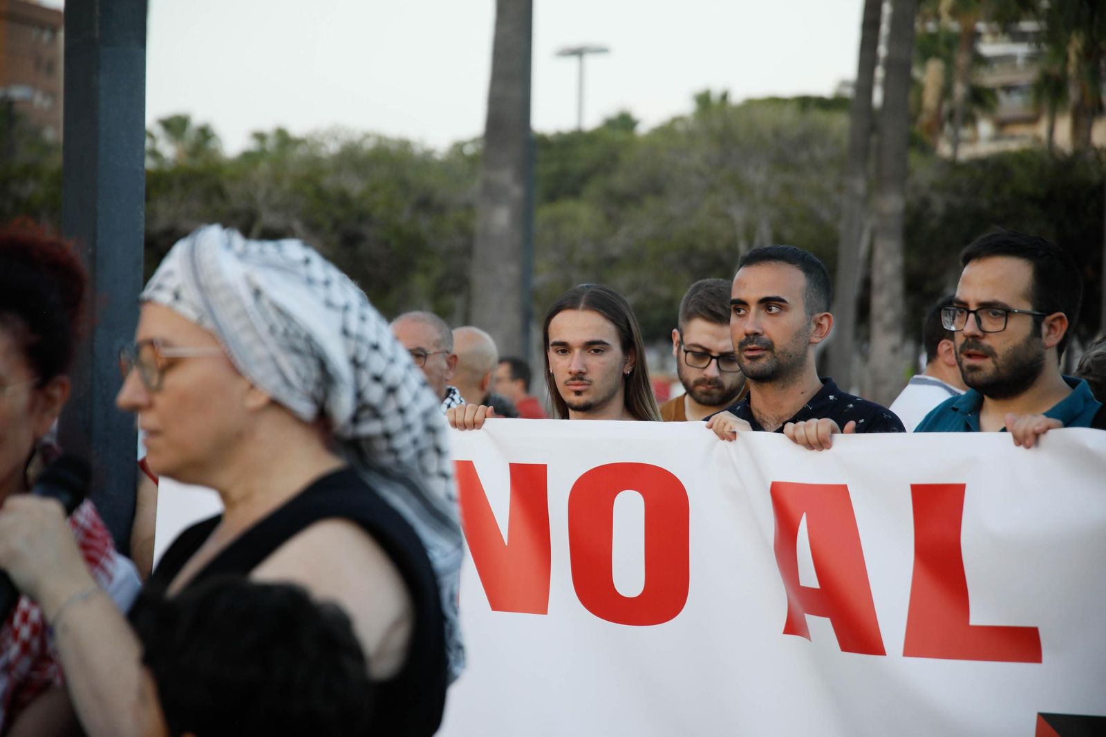 Imágenes de la manifestación en Almería por el genocidio en Palestina
