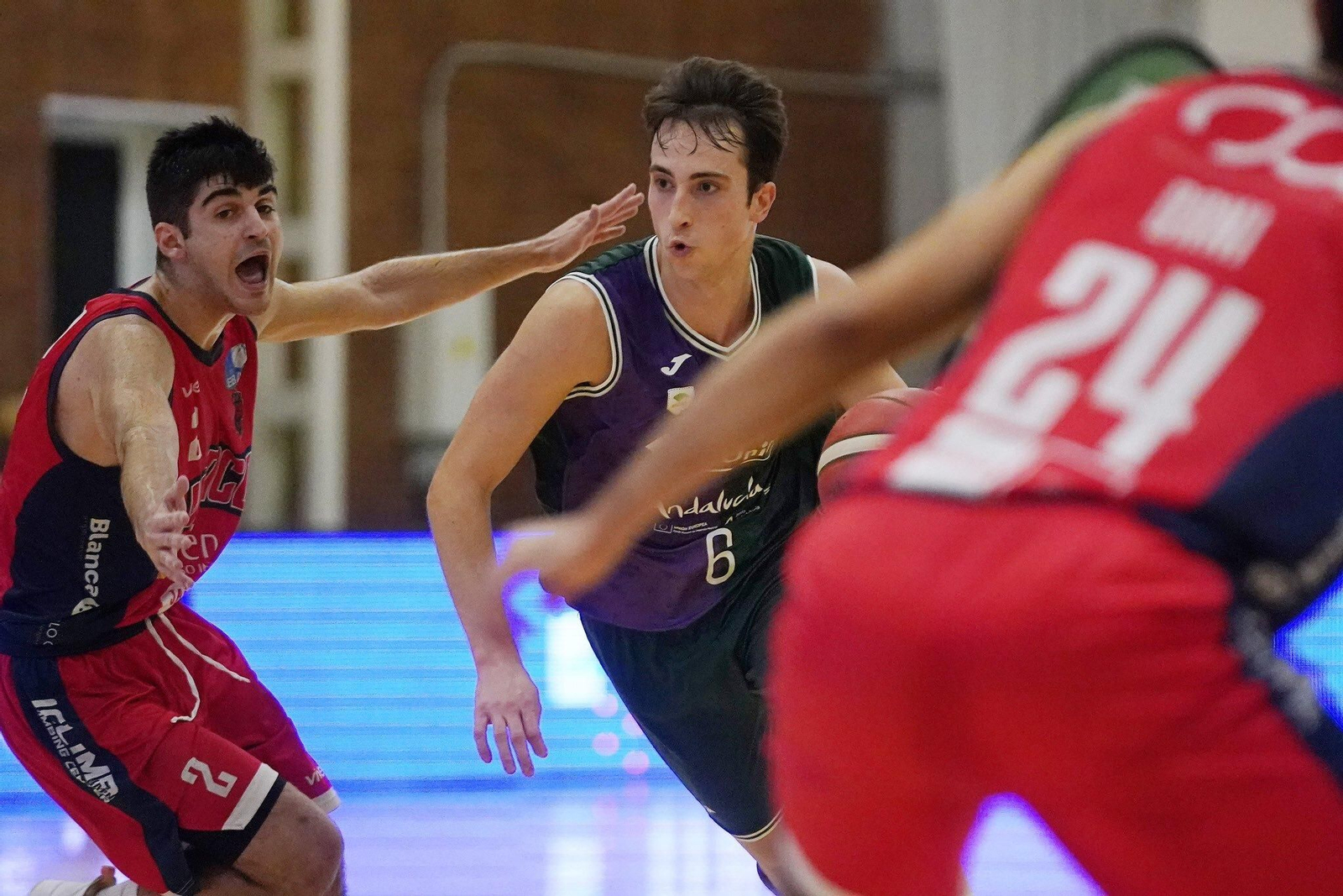Rafa Santos, en un partido en Los Guindos.