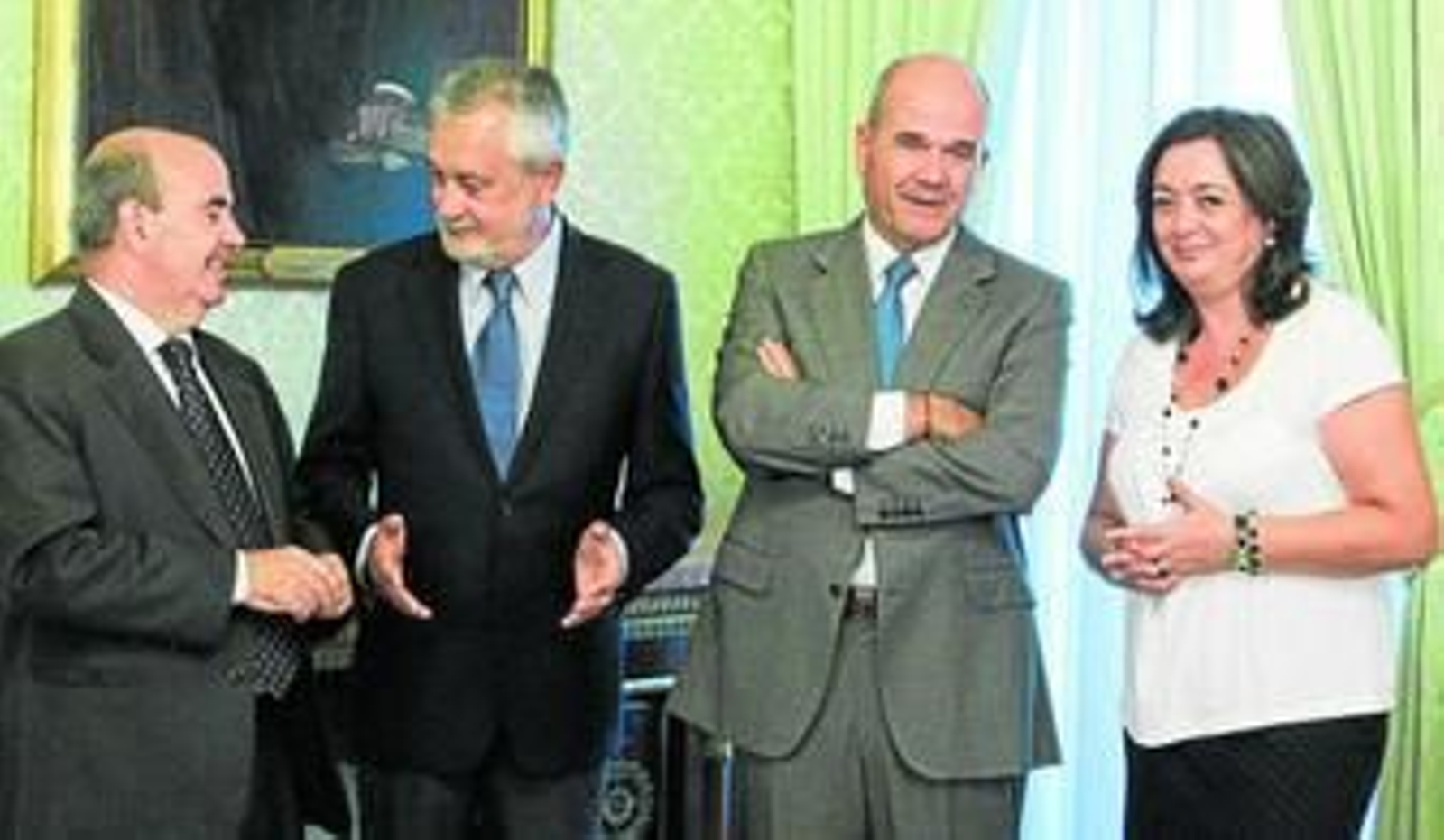 Gaspar Zarrías, José Antonio Griñán, Manuel Chaves y Mar Moreno en 2011.