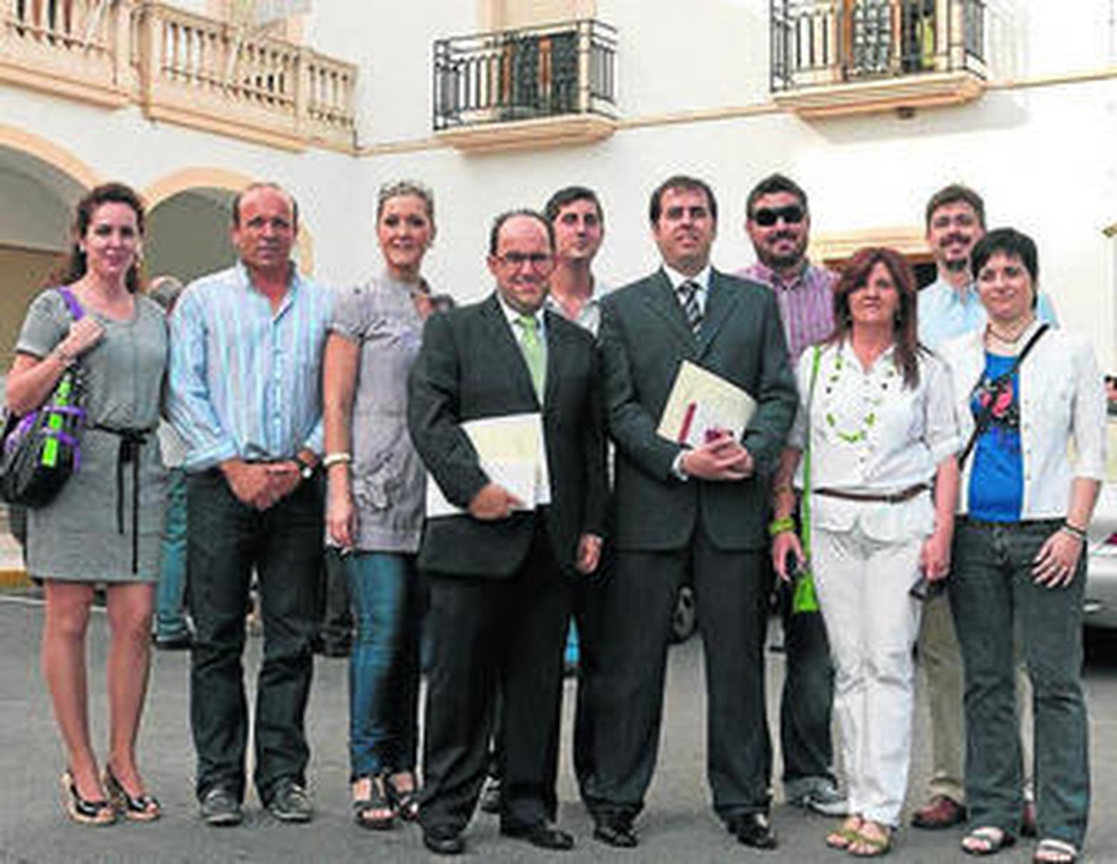 Integrantes de la lista presentada por el PP para Dalías.