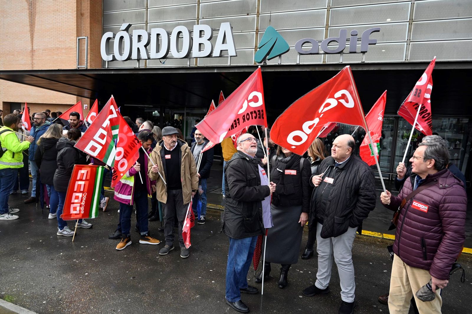 Las imágenes de la huelga del ferrocarril en Córdoba