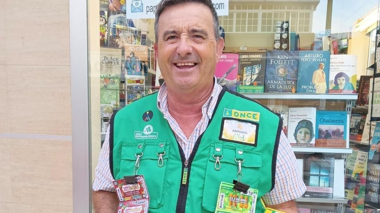 Antonio Osuna, el repartidor de la ONCE que ha vendido el premio