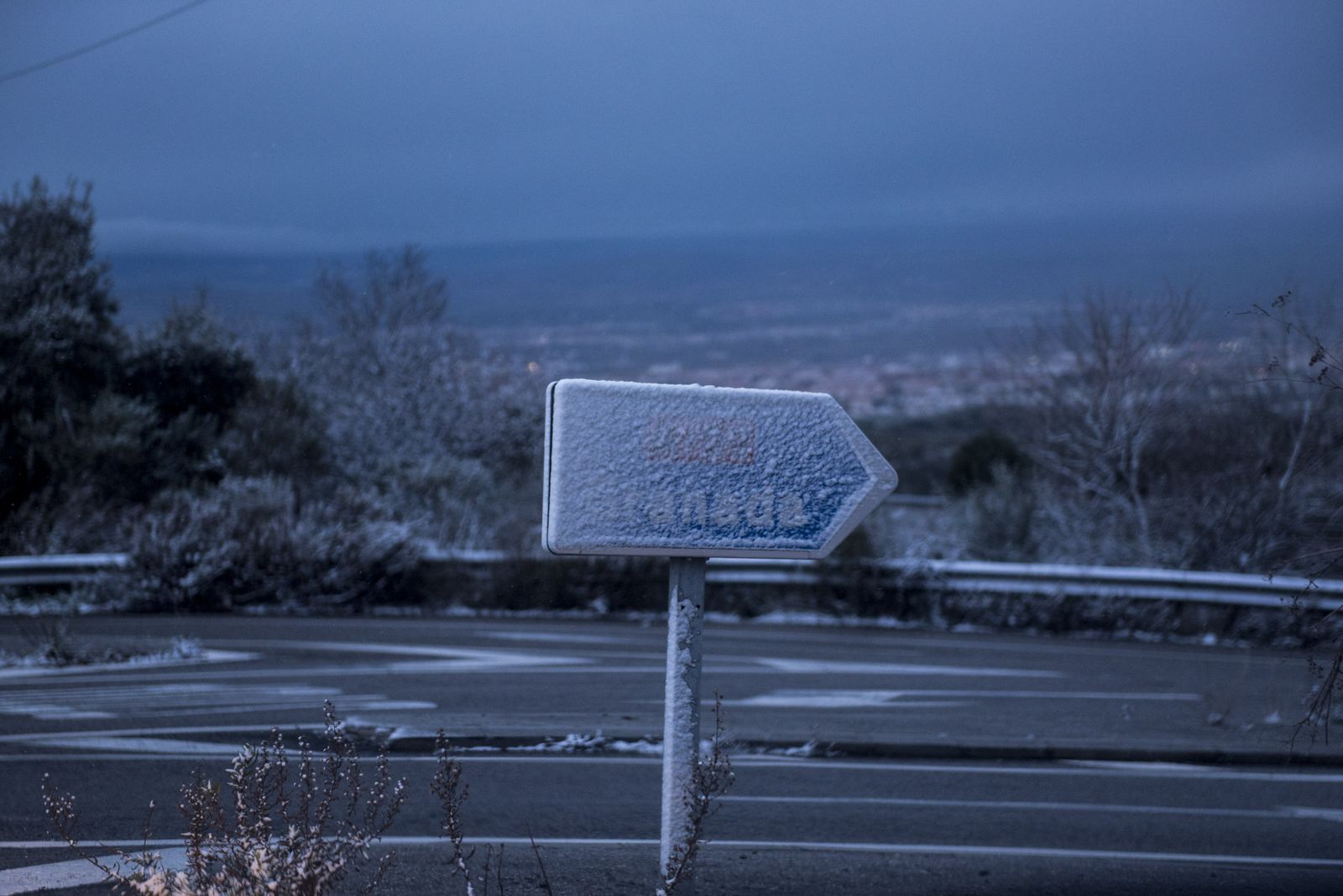 Imágenes de las carreteras cortadas en Granada por la borrasca Gloria