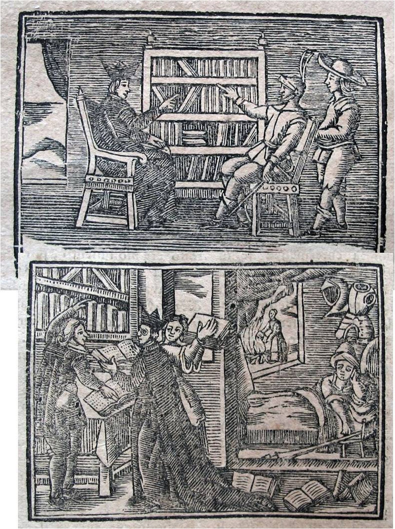 La biblioteca de Don Quijote (Grabados 1741)