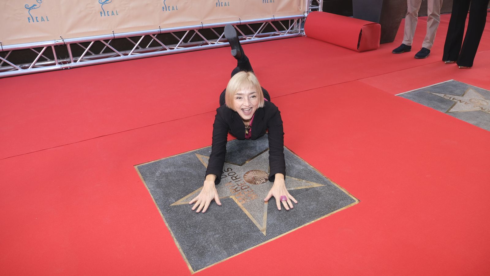 María de Medeiros, estrella del Paseo de la Fama. FICAL 2022