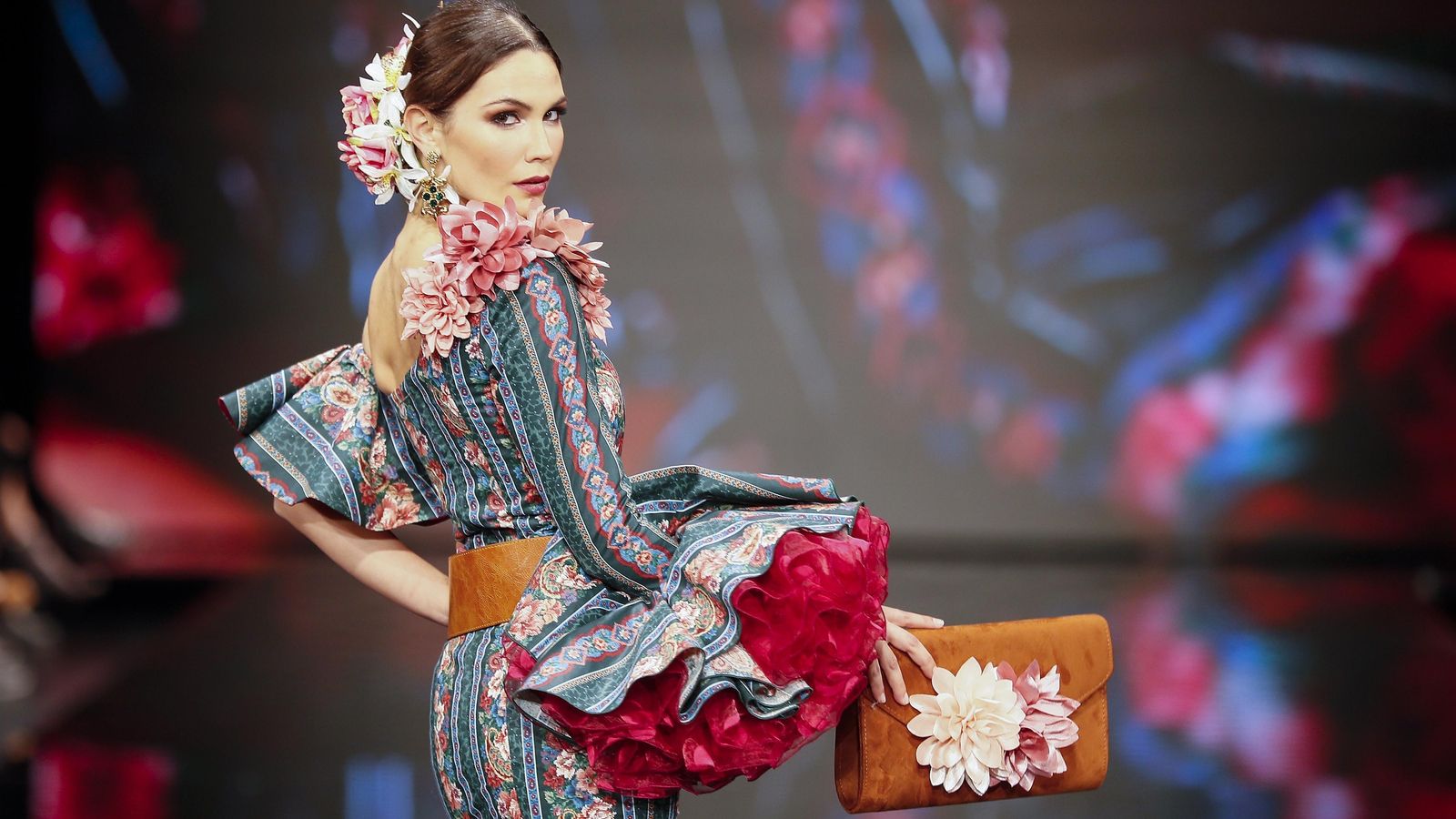 Desfile de moda flamenca, en la pasada edición de Simof.