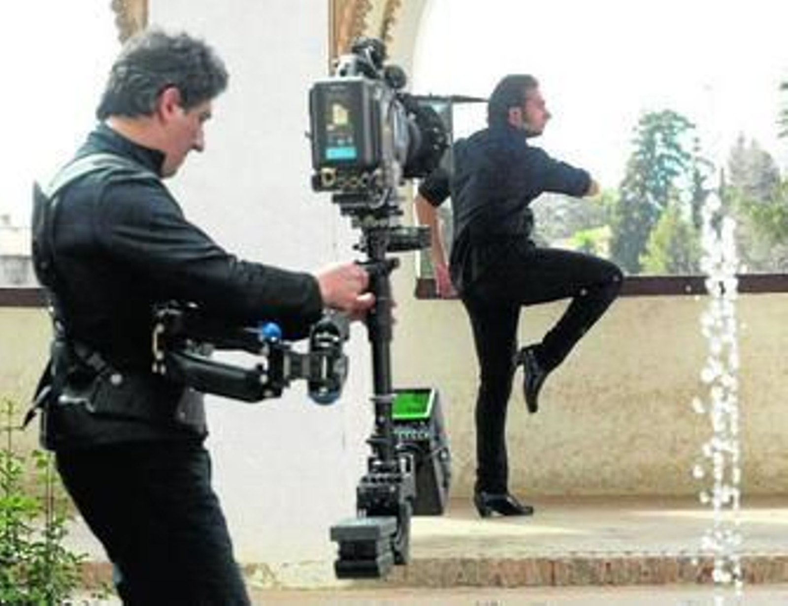 Israel Galván durante el rodaje del documental 'Morente sueña la Alhambra'.