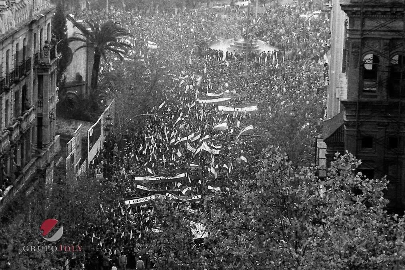 La histórica manifestación del 4 de diciembre de 1977