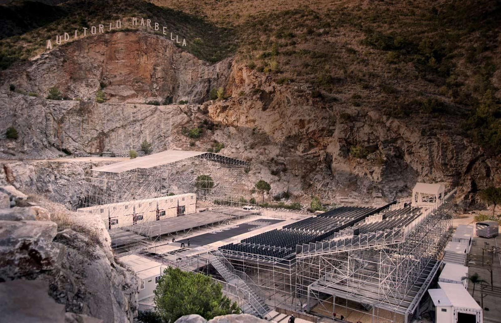 El auditorio del Starlite, en la cantera de Nagüeles.